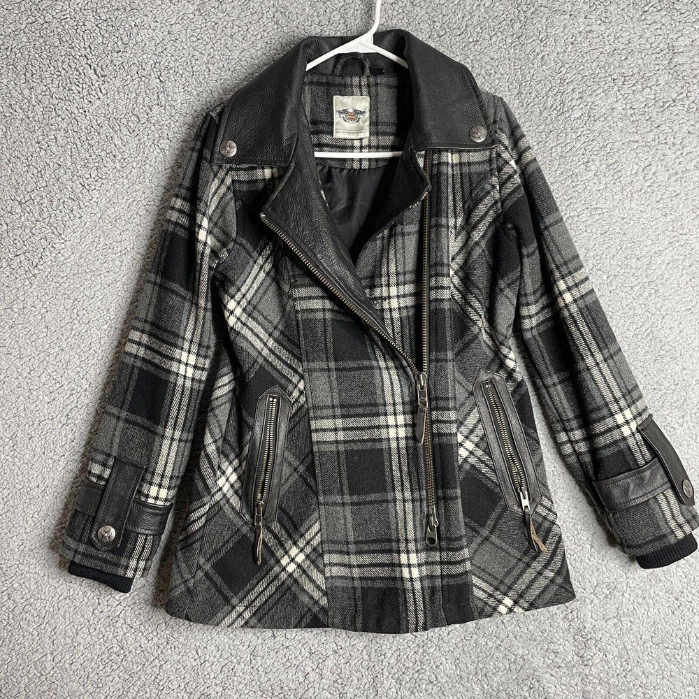 Harley Davidson “Katrina” Women’s Leather and Wool Jacket